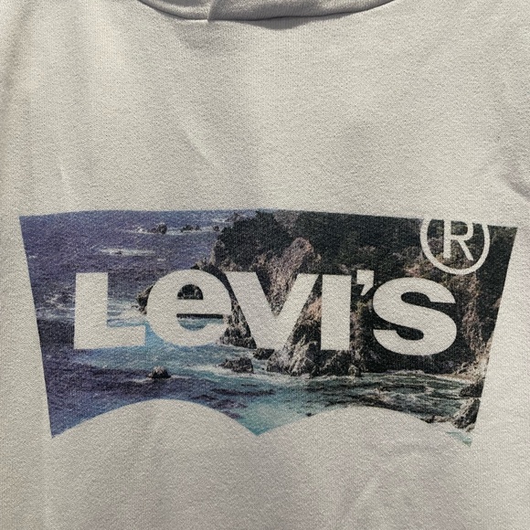 Levi’s // White Hoodie Sweater - Picture 2 of 6